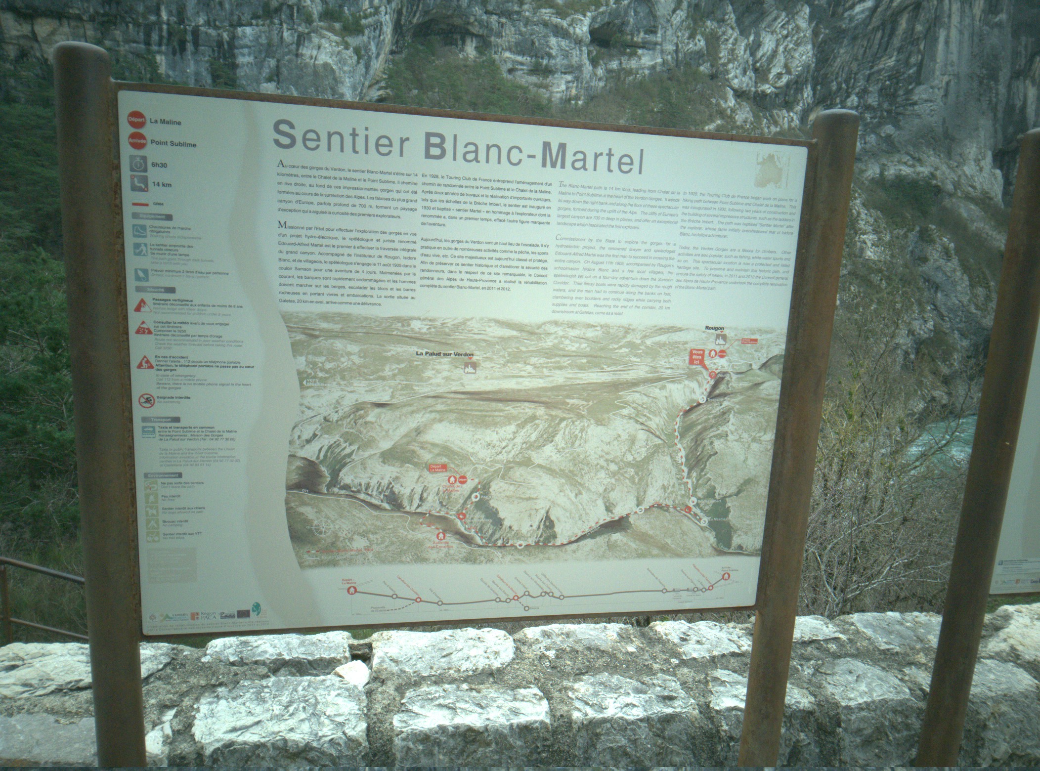 Sentier Blanc-Martel, Gorges du Verdon, La Palud-sur-Verdon [Blanc-Martel trail, Verdon Gorge, La Palud-sur-Verdon]