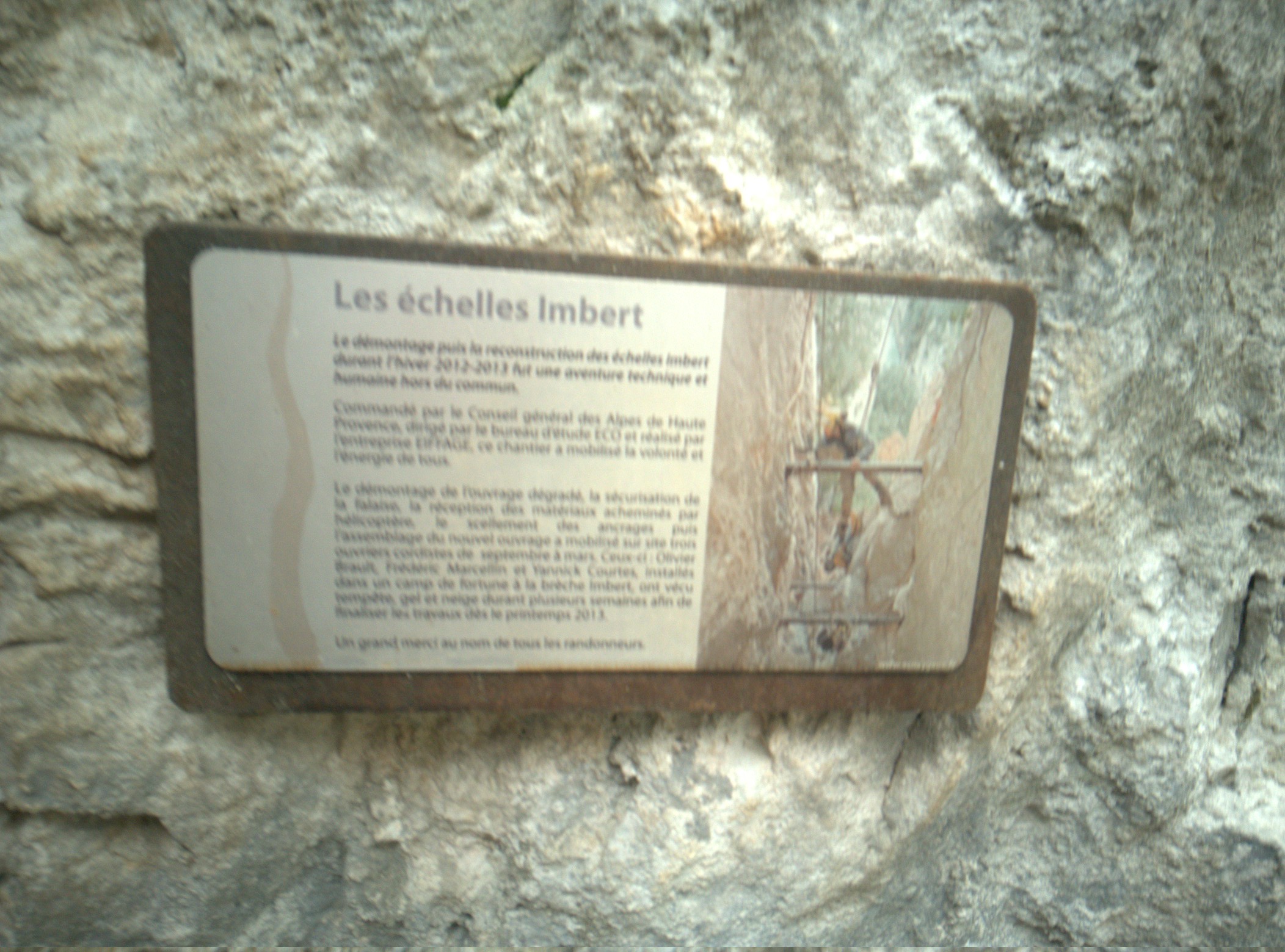 Echelles Imbert, sentier Blanc-Martel, Gorges du Verdon, La Palud-sur-Verdon [Imbert' ladders, Blanc-Martel trail, Verdon Gorge, La Palud-sur-Verdon]